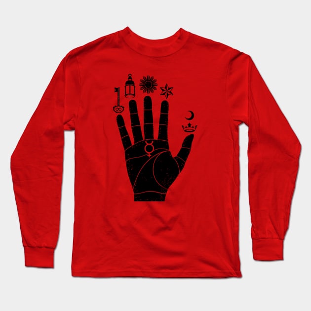 Hand of the Mysteries Long Sleeve T-Shirt by marieltoigo